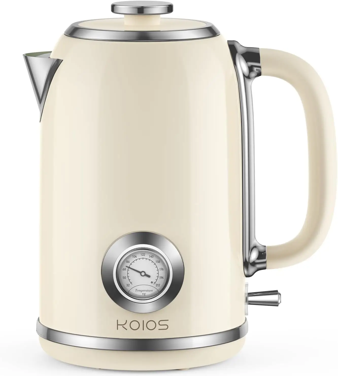 

1.8L Stainless Steel Electric Kettle with Temperature Display, Fast Boiling & Auto Shut-Off Safety Features