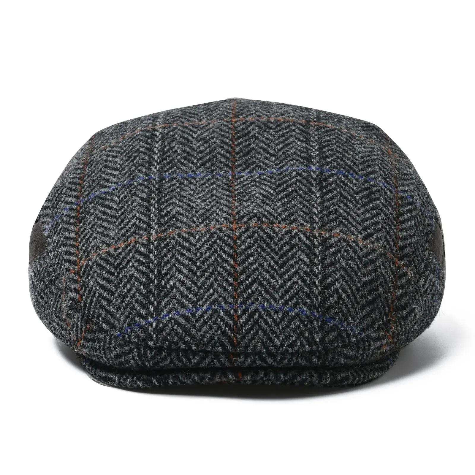 

JANGOUL Men's Irish Flat Cap Wool Tweed Gatsby Newsboy Cap Causal Herringbone Ivy Hat
