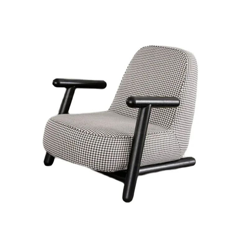 

Nordic modern simple single chair designer creative thousand bird grid small fresh leisure chair living room