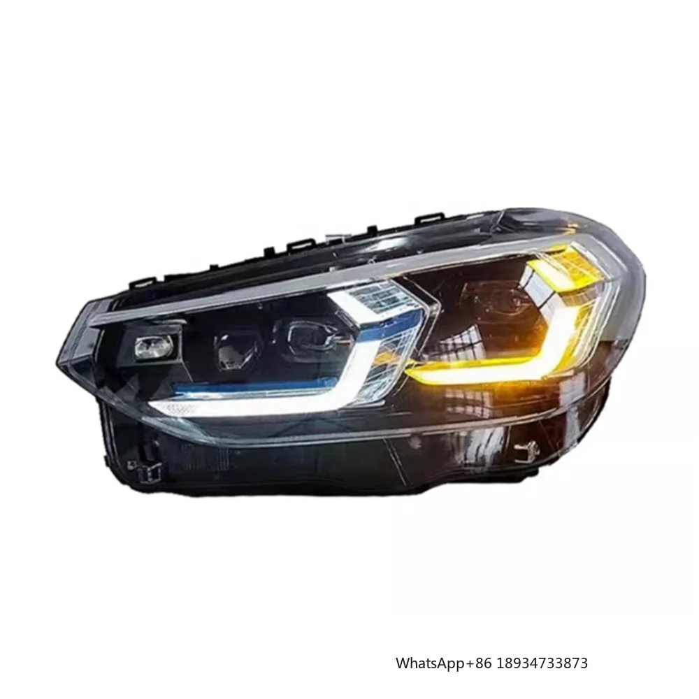Car Head Light for BMW X3 G01 F97 Upgrade Laser Lci Style Headlight Fog Steering High and Low Beam Accessories Plug and Play