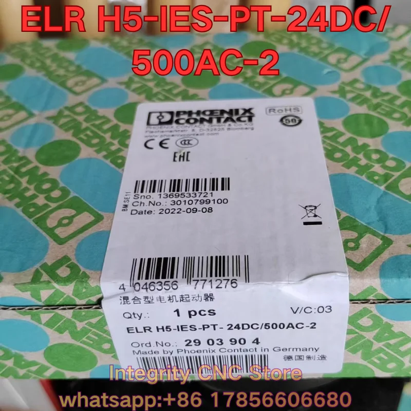 New ELR H5-IES-PT-24DC/ 500AC-2 PLC module 2903904