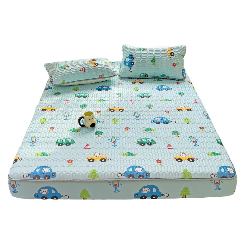 Anpassbares, klassisches A-Kühl-Luftfaserbett aus Seide mit frischem Cartoon-Druck für Schlafzimmer, zweiteiliges oder dreiteiliges Set