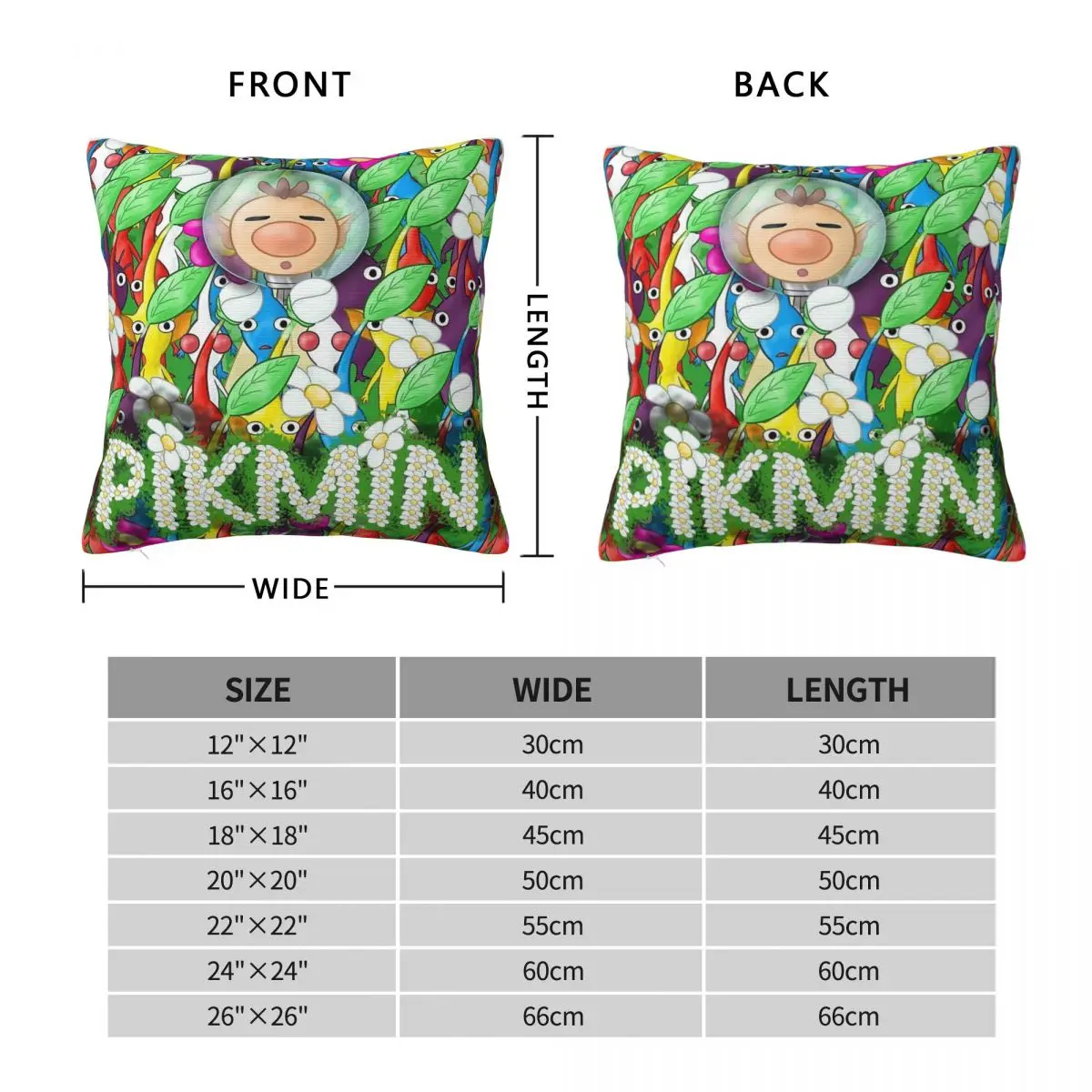 Pikmin Captain Olimar Square Pillowcase Polyester Linen Velvet Creative Zip Decor Throw Pillow Case Room Cushion Cover