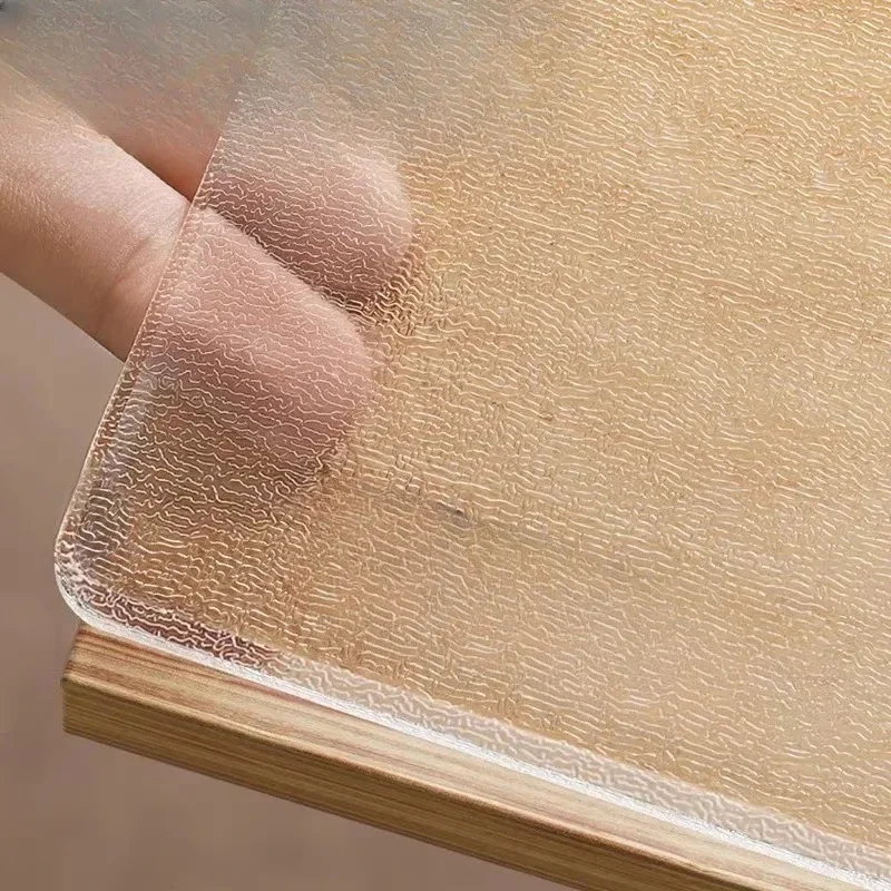 Japanese transparent dining table mat, tablecloth leave-in, oil-proof, waterproof and scalding-proof
