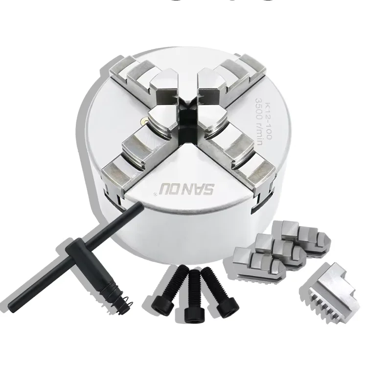 

K12 100 3500rpm 60Nm Self Centering 4-Jaw Chuck K12-100 for Wood Working