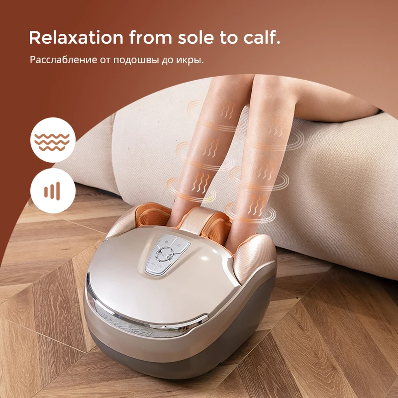 MARESE M7 Plus Electric Foot Massager Machine With Deep Vibration Massage Heated Rolling Kneading Air Compression massage