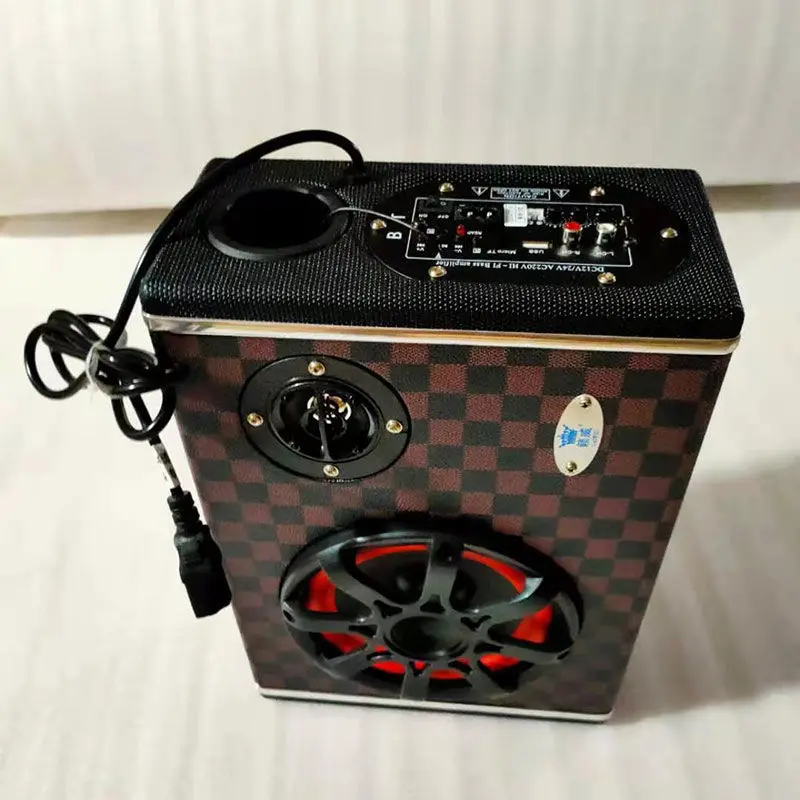 

Новый 6-дюймовый/8-дюймовый квадратный электрический автомобильный аудио-трехколесный велосипед Bluetooth-динамик беспроводной модифицированный мотоциклетный автомобильный сабвуфер