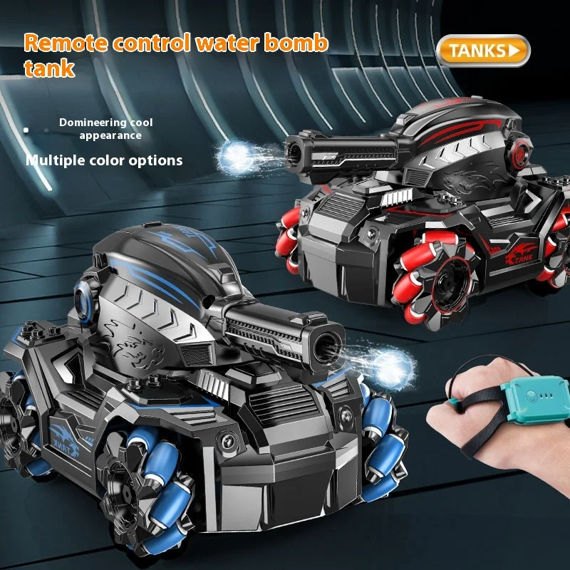 Rc Cars Squirt Remote-Controlled Tank Fires Water Bombs As A Gesture-Sensing Four-Wheel-Drive Mech Boy Christmas Gift