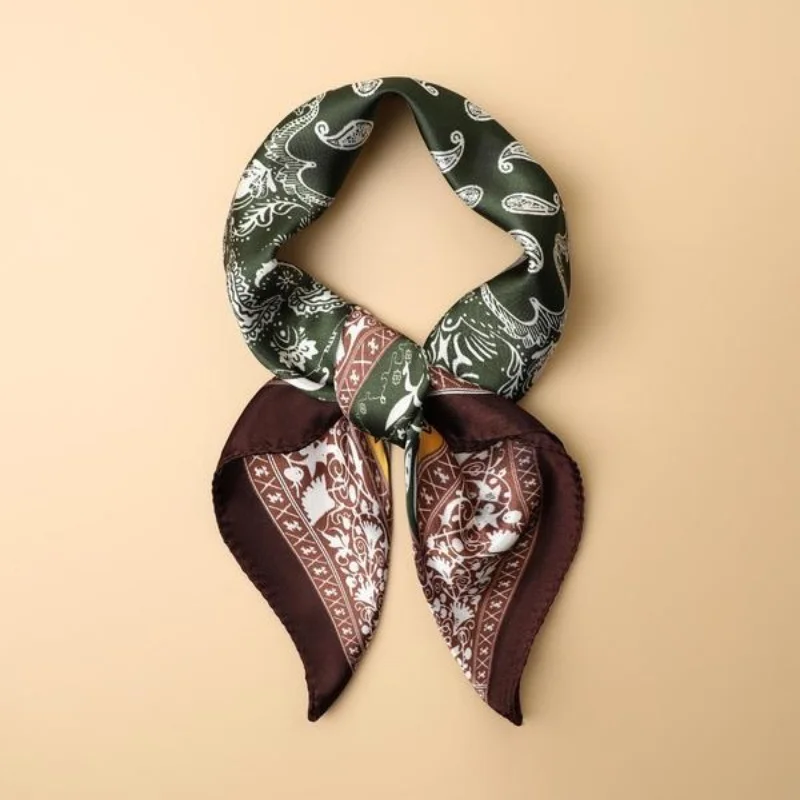 Enveloppement carré imprimé Paisley, bandeau élégant, doux et confortable pour femmes et hommes, enveloppe polyvalente décontractée pour un usage quotidien,