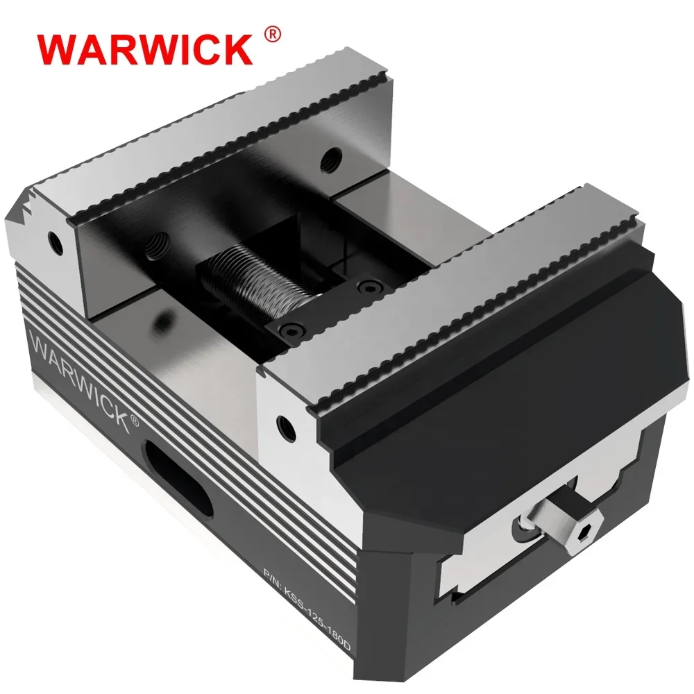 2025 WARWICK KSF-125-180D zero Point Manual Hardened Steel Heavy Duty Bench Vise Compatible