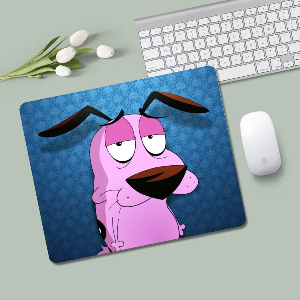 Dog-Courage-The-Cowardly Mousepad INS Tide Small Office Student Gaming Thickened Non-slip Cushion Mouse Pad for PC Mouse Carpet