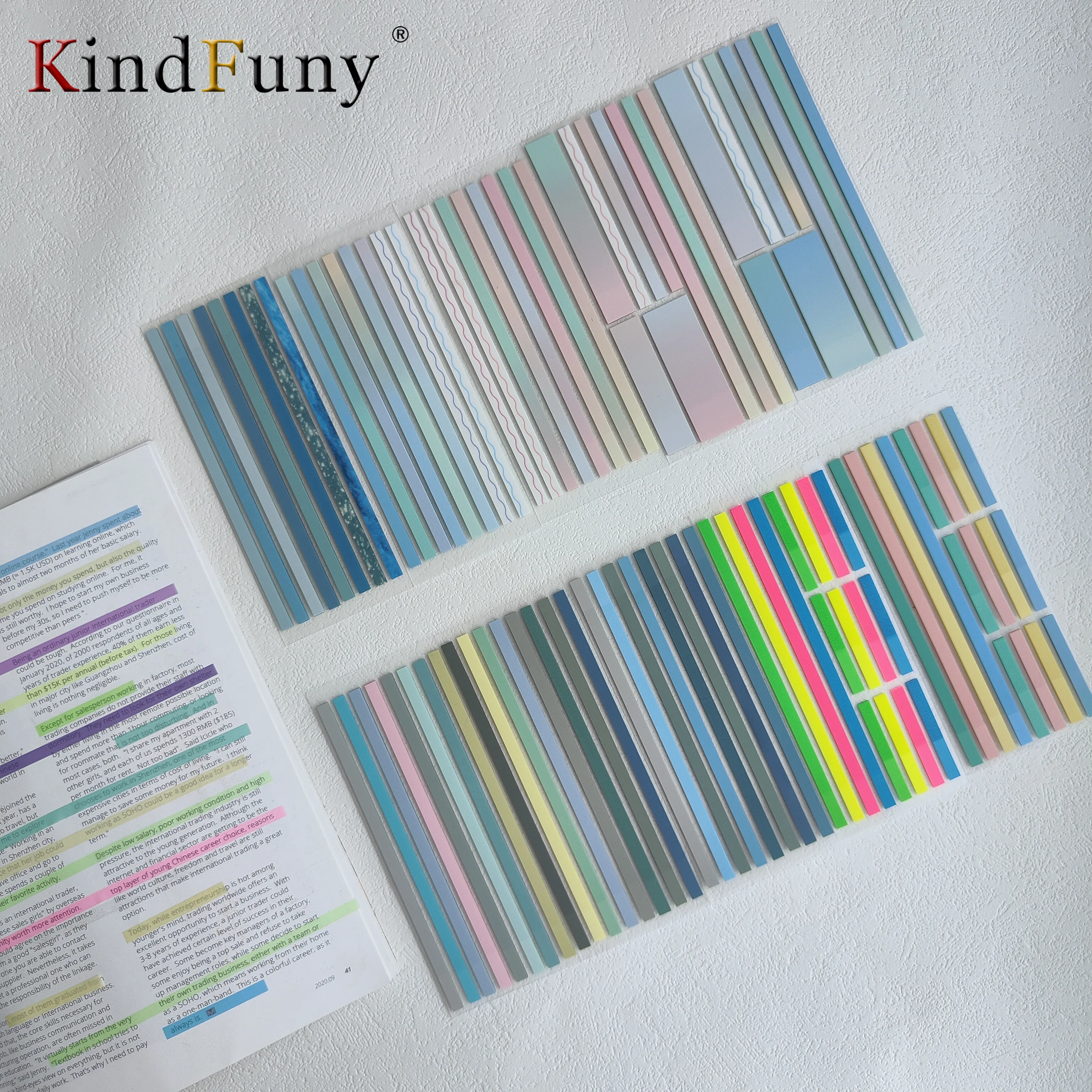 KindFuny 160 Sheets Sticky Note Transparent Sticky Note Index Tabs Arrow Flags for Page Marker Planner  Office School