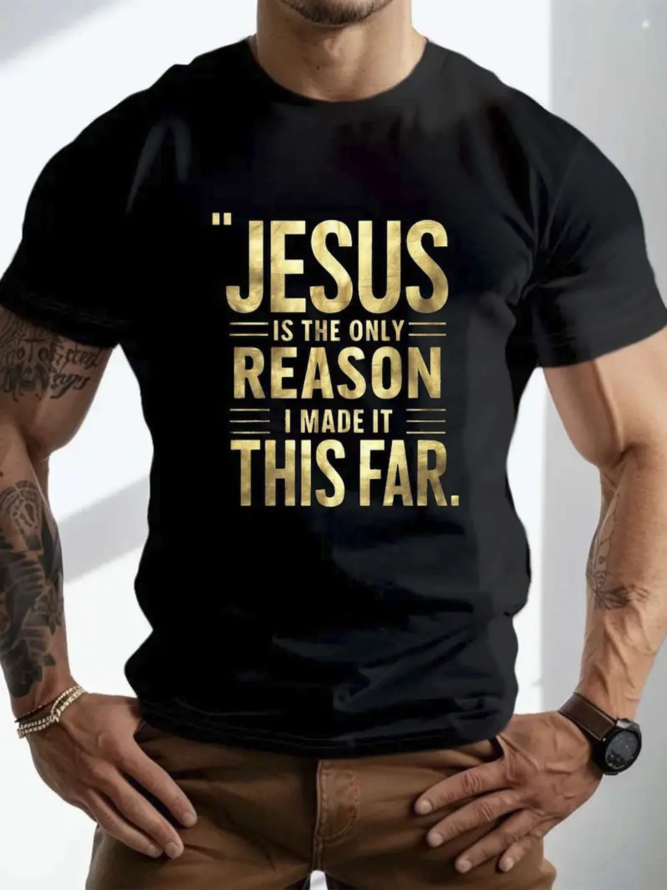 Men's Jesus Graphic T-Shirt - Bold 