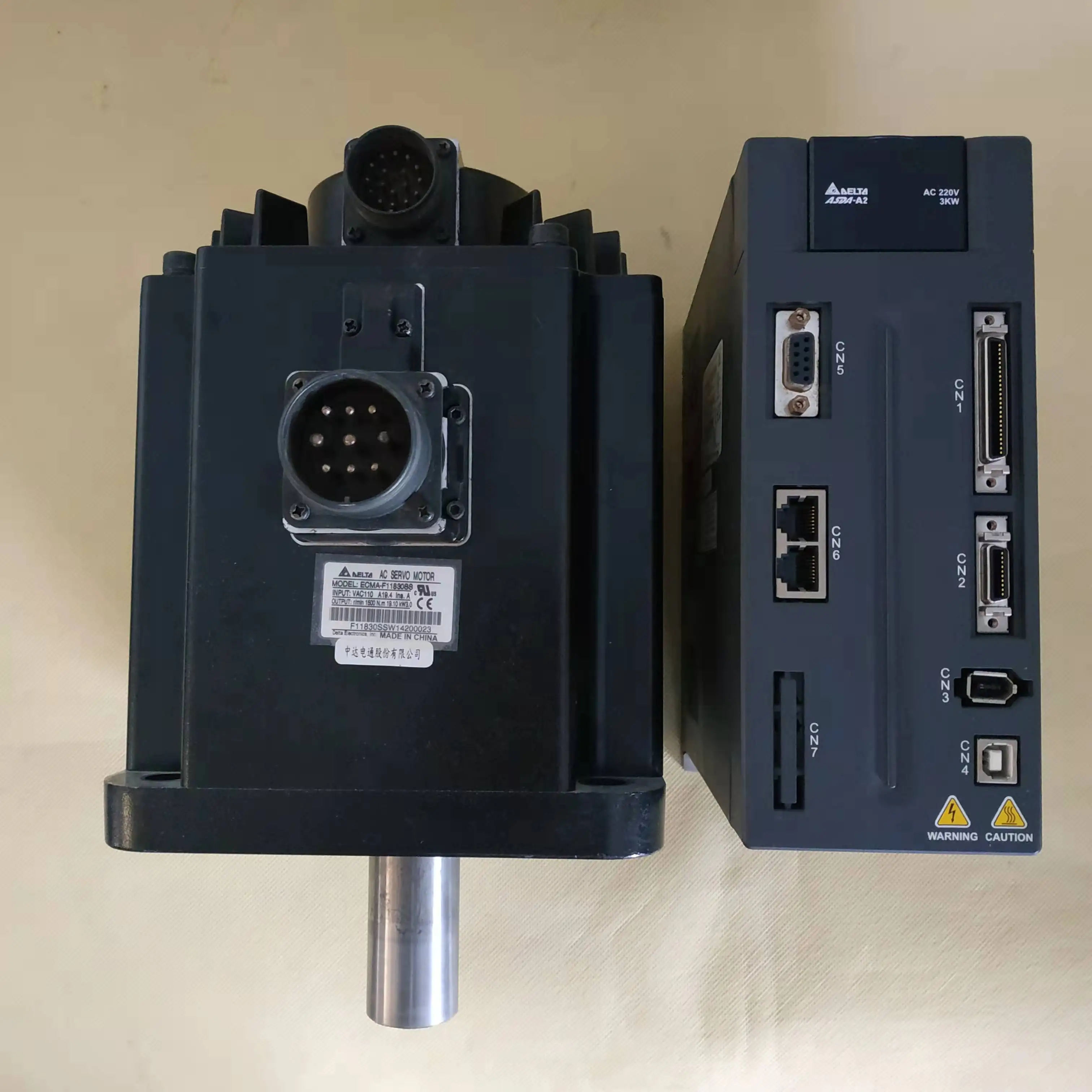 

Disassembling machine A2 Delta 3 kW servo drive with brake set ASD-A2-3023-M/ECMA-F11830SS
