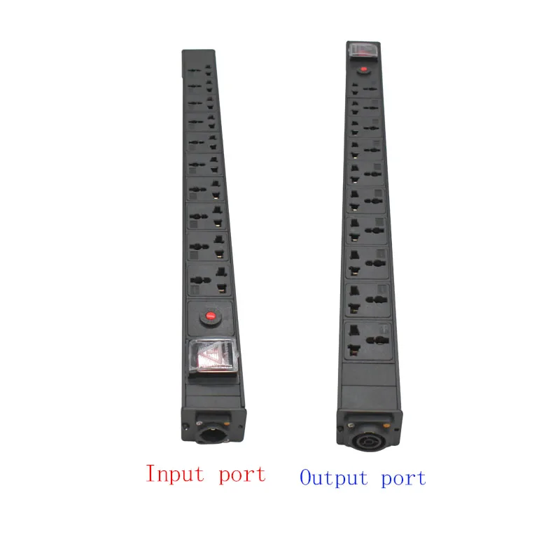 

PDU power board aviation plug 10A universal socket 2-9AC socket with overload protection socket