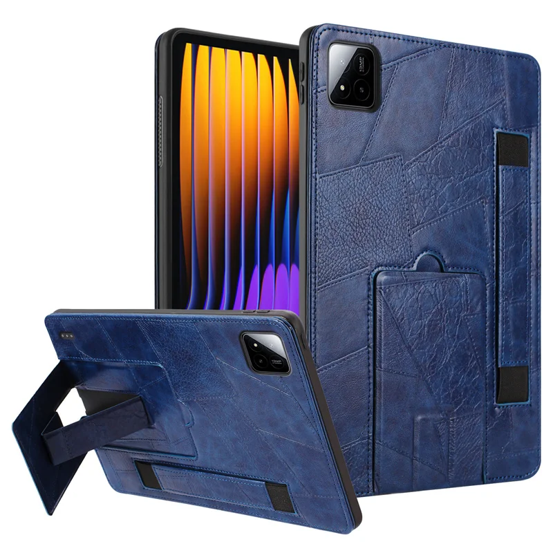 For Xiaomi Pad 8 Case Business PU Leather Handheld Stand Tablet Cover For Funda Xiaomi Pad 8 Pro Case For Poco Pad X1 11.2 inch