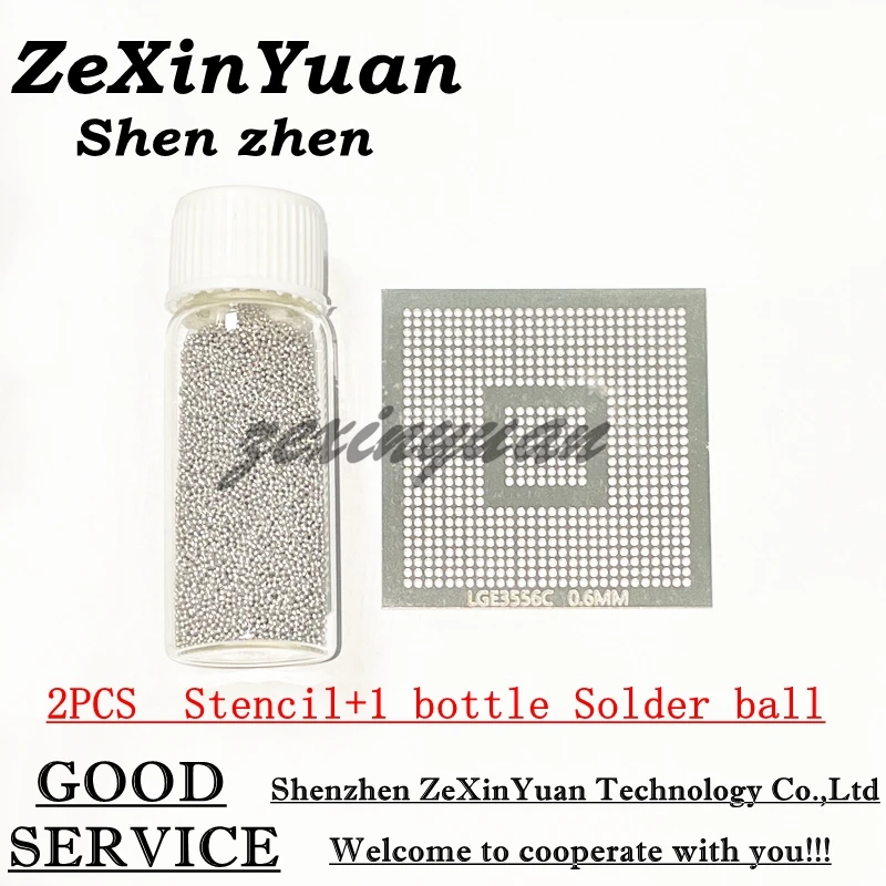 1 SET =( 2Steel net+1 bottle Solder ball)  LGE3556CP LGE3556C LGE3556 0.6MM Stencil  LGE35230 0.45MM