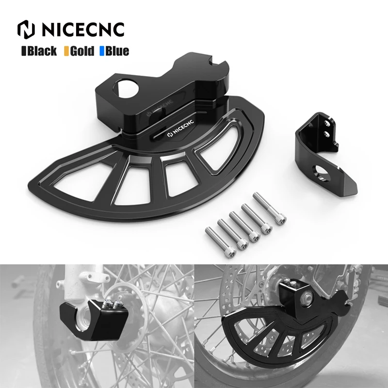 

NICECNC For Suzuki DRZ400SM 2005-2024 Aluminum Front Brake Disc Guard & Front Fork Leg Guard DR-Z 400SM DR-Z 400 SM 2023 2022