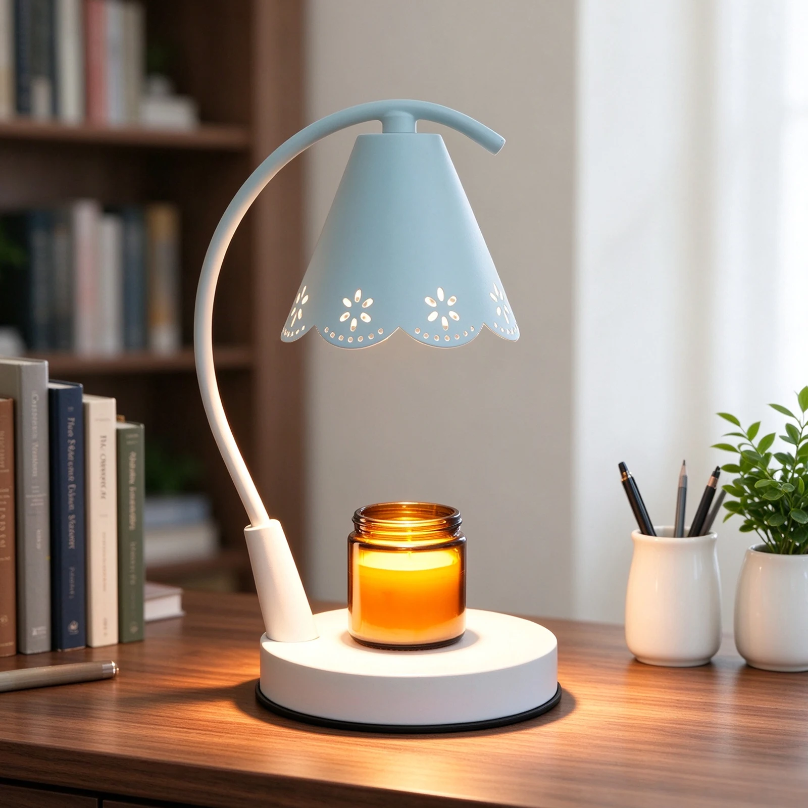 Candle Warmer Lamp with Timer Dimmer, Electric Candle Lamp Warmer, Adjustable Metal Candle Lamp, House Warming Gifts