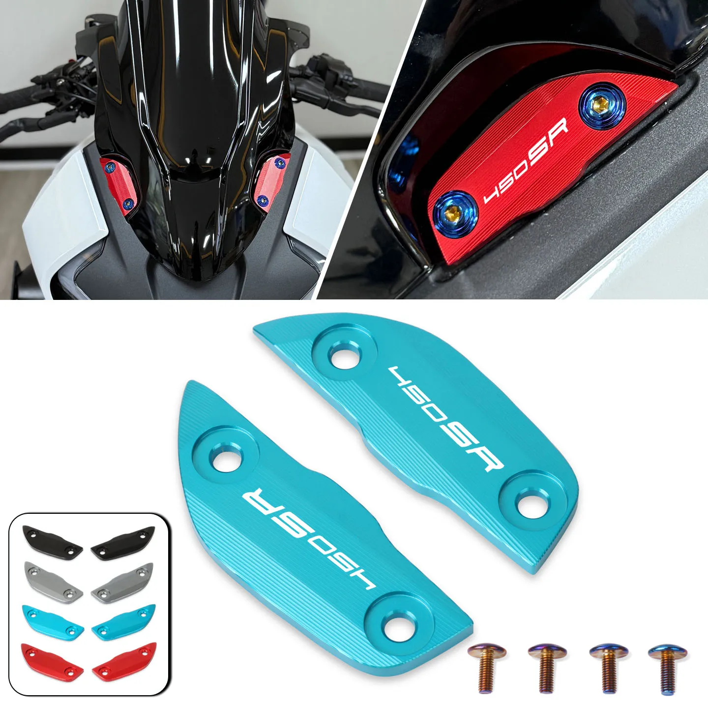 

Аксессуары для мотоциклов, зеркала заднего вида, декоративная крышка сиденья, основание зеркала, подходит для 450SR 450 SR 2022 2023 2024 2025