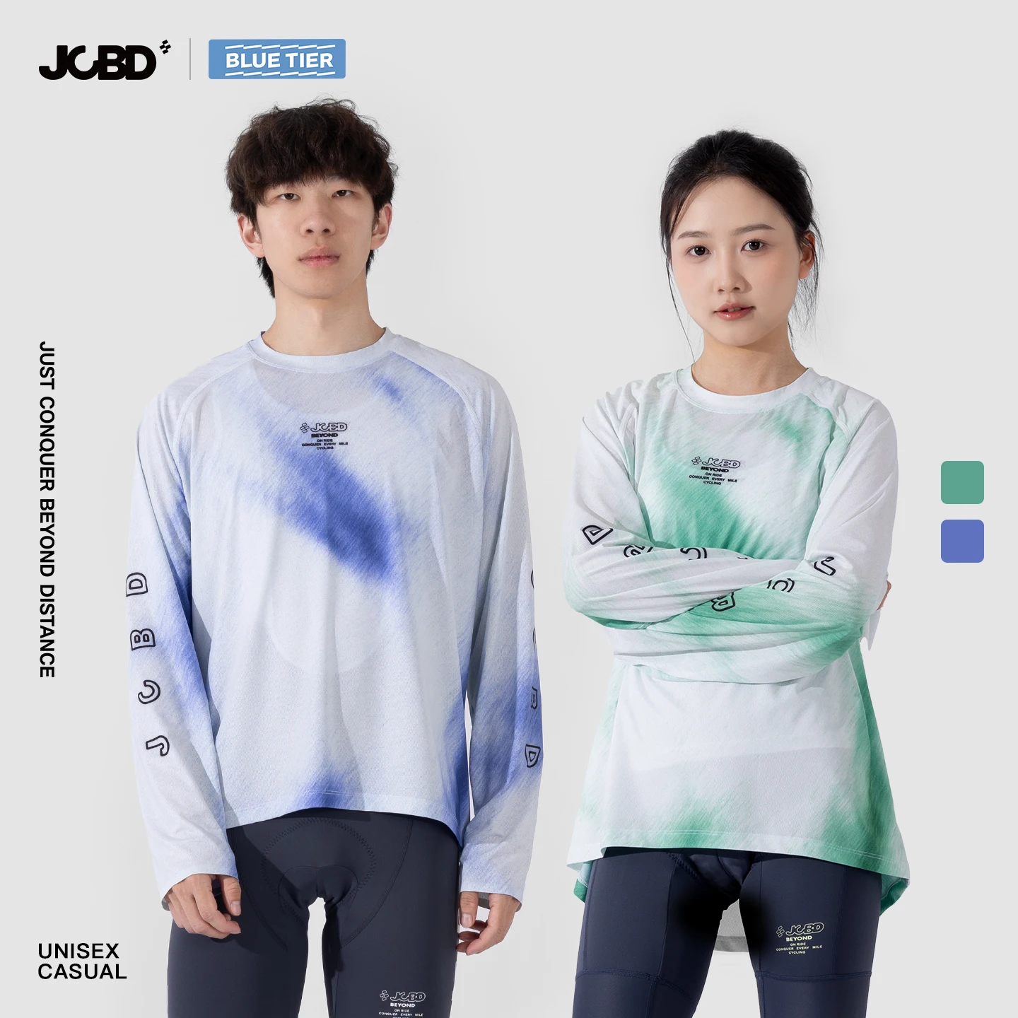 

JCBD Summer Casual Shirts Baggy Unisex Sun Protection Breathable Loose Sports Jerseys Comfortable Stretchy Clothing Women Men