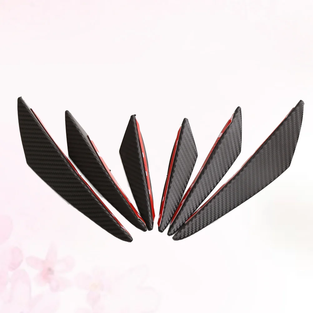 

Универсальный полипропиленовый передний сплиттер для губ, спойлер из углеродного волокна, УФ-покрытие, блестящая поверхность, автомобильный бампер, крышка для экстерьера