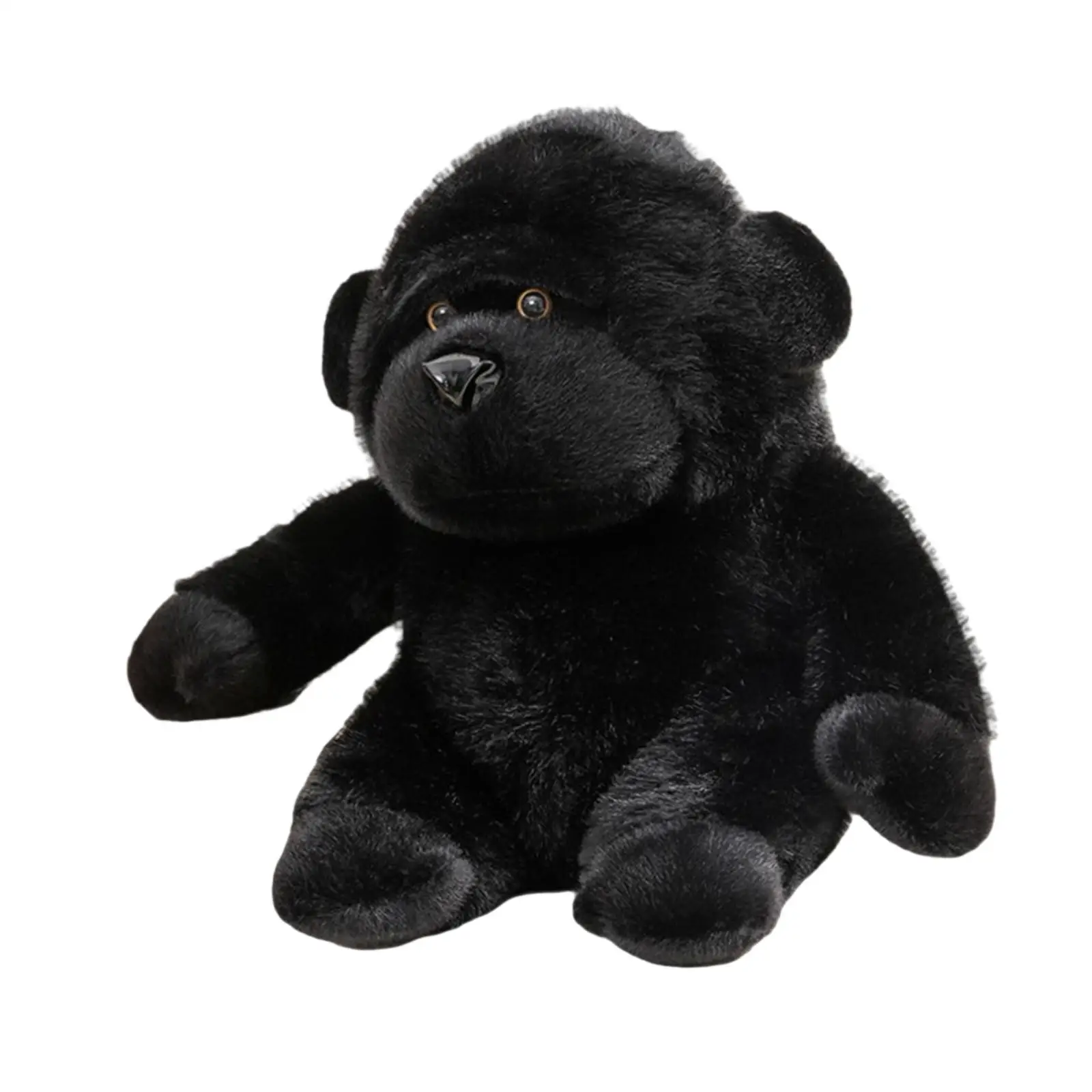 Stuffed Monkey Plush Toy Animal Chimpanzee Doll Cute Lifelike Figure Soft Throw Pillow for Toddler Girls Boys Room Sofa