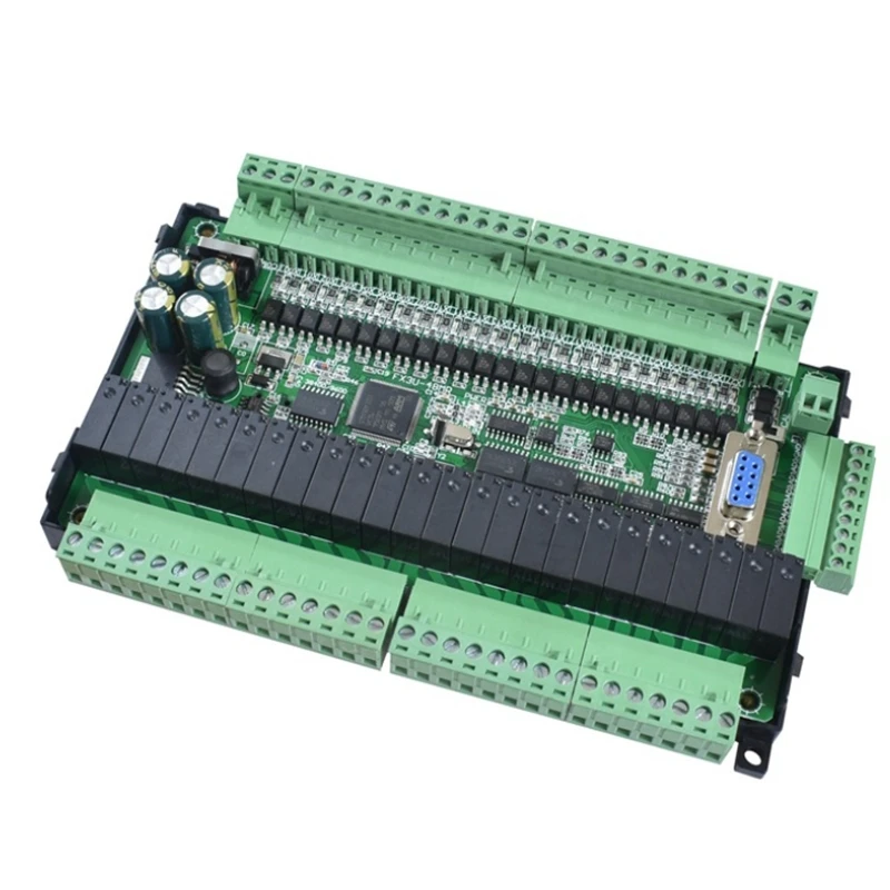 FX3U 48MR RS485 RTC (Real Time Clock) 24 Input 24 Relay Output 6 Analog Input 2 Analog Output Plc Controller