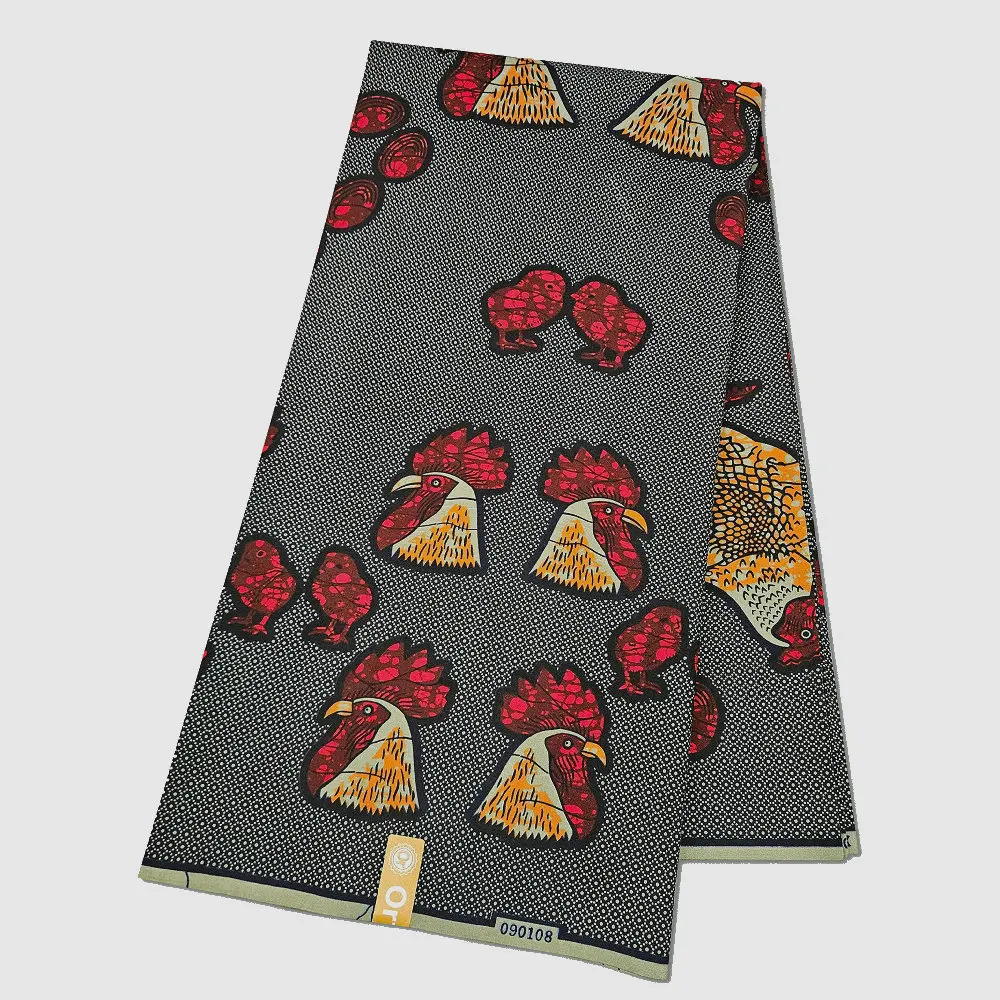 

African Wax Printed Fabric, Double Prints color, 100% Polyester Fabric, for Clothing Bags DIY Projects, 5.22m per piece