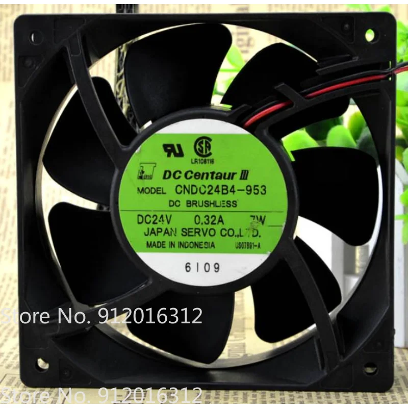 

Fan for SERVO CNDC24B4-953 24V 0.32A 7W Silent Frequency Converter Fan 12cm 12038 120*120*38MM