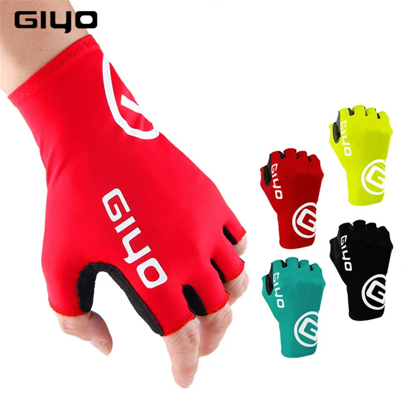 Pro Unisex Half Finger Road Bike Gloves Cycling Racing Bicycle Glove Men Sports Lycra woman anti-skid glove for climbing silicon