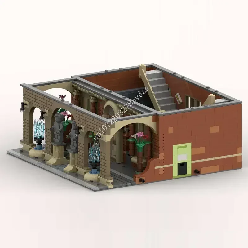 3943PCS MOC Modulaire Diensten Cultuur Gebouw street view Model Bouwstenen Technologie Bricks DIY Creatieve Montage Speelgoed Cadeau