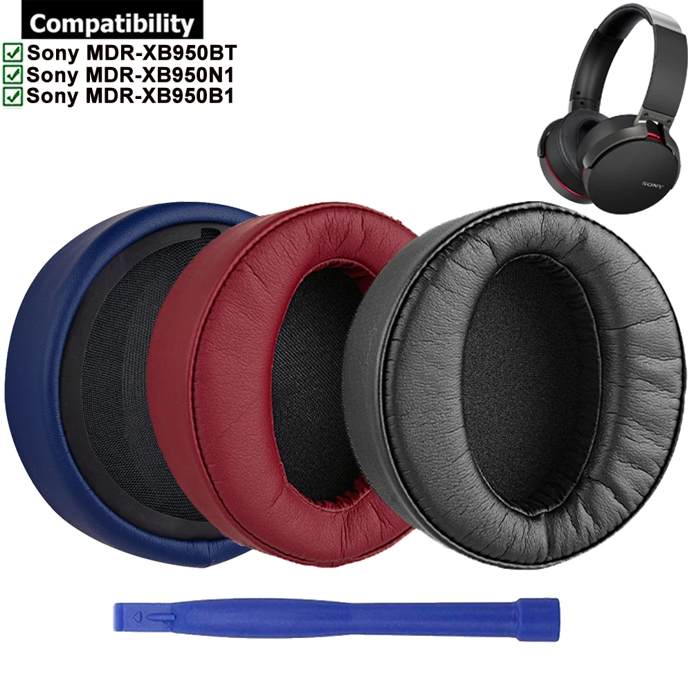 Substituição almofadas de ouvido almofadas muffs para sony MDR-XB950BT MDR-XB950N1 MDR-XB950B1 mdr xb950bt xb950n1 xb950b1 fones de ouvido