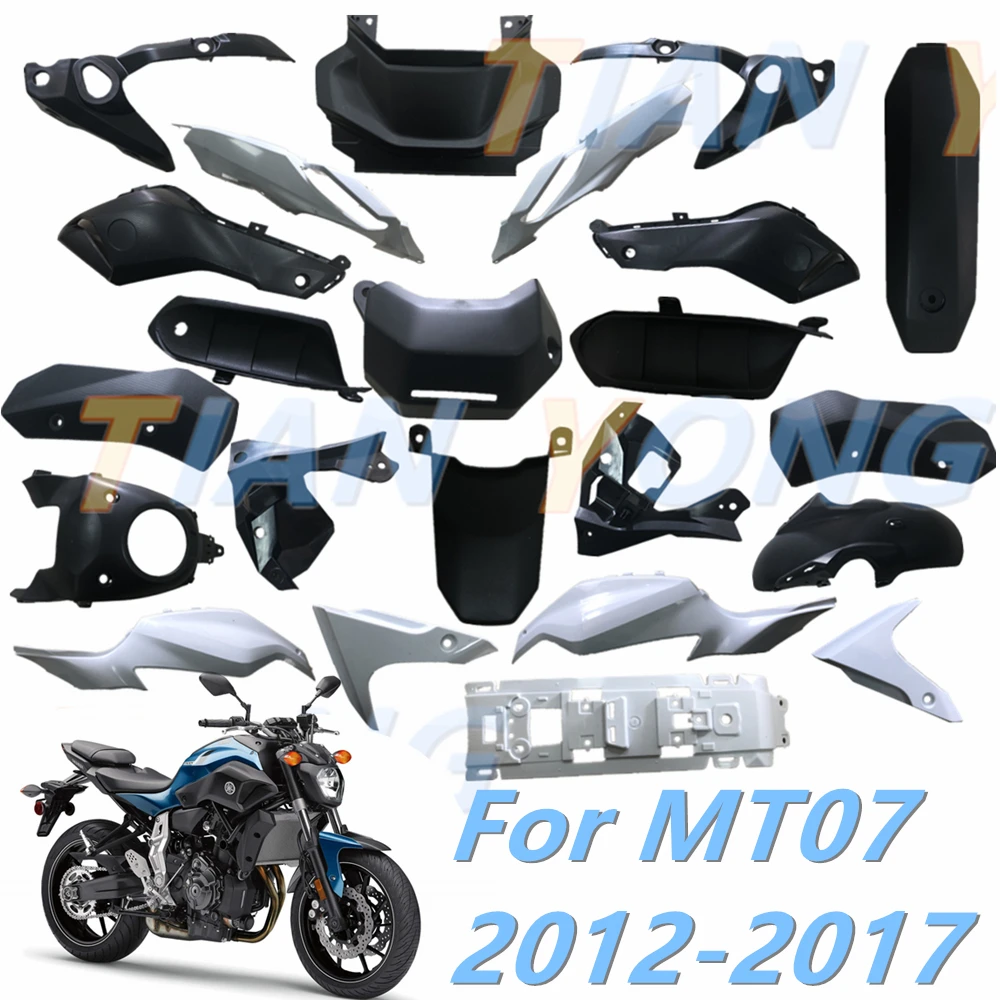 Voor Yamaha 2012 2013 2014 2015 2016 2017 MT07 FZ07 MT 07 Carrosserie Kuip Ongeverfd Componenten Spuitgieten ABS