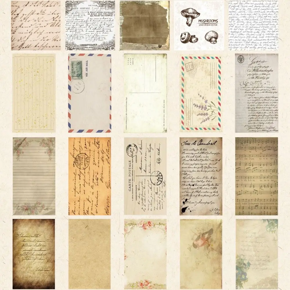 60 sheets Photo Albums Hand Account Stickers Background Paper Notebook Scrapbooking Material Planner DIY Craft Handbook Notes