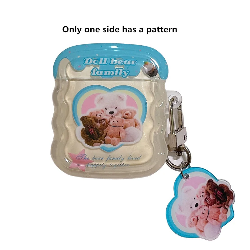 Чехол с милым мультяшным котом для Apple AirPodsPro 2nd, защитный чехол для беспроводных наушников для Airpods 4, 3, 2, 1, брелок для зарядки