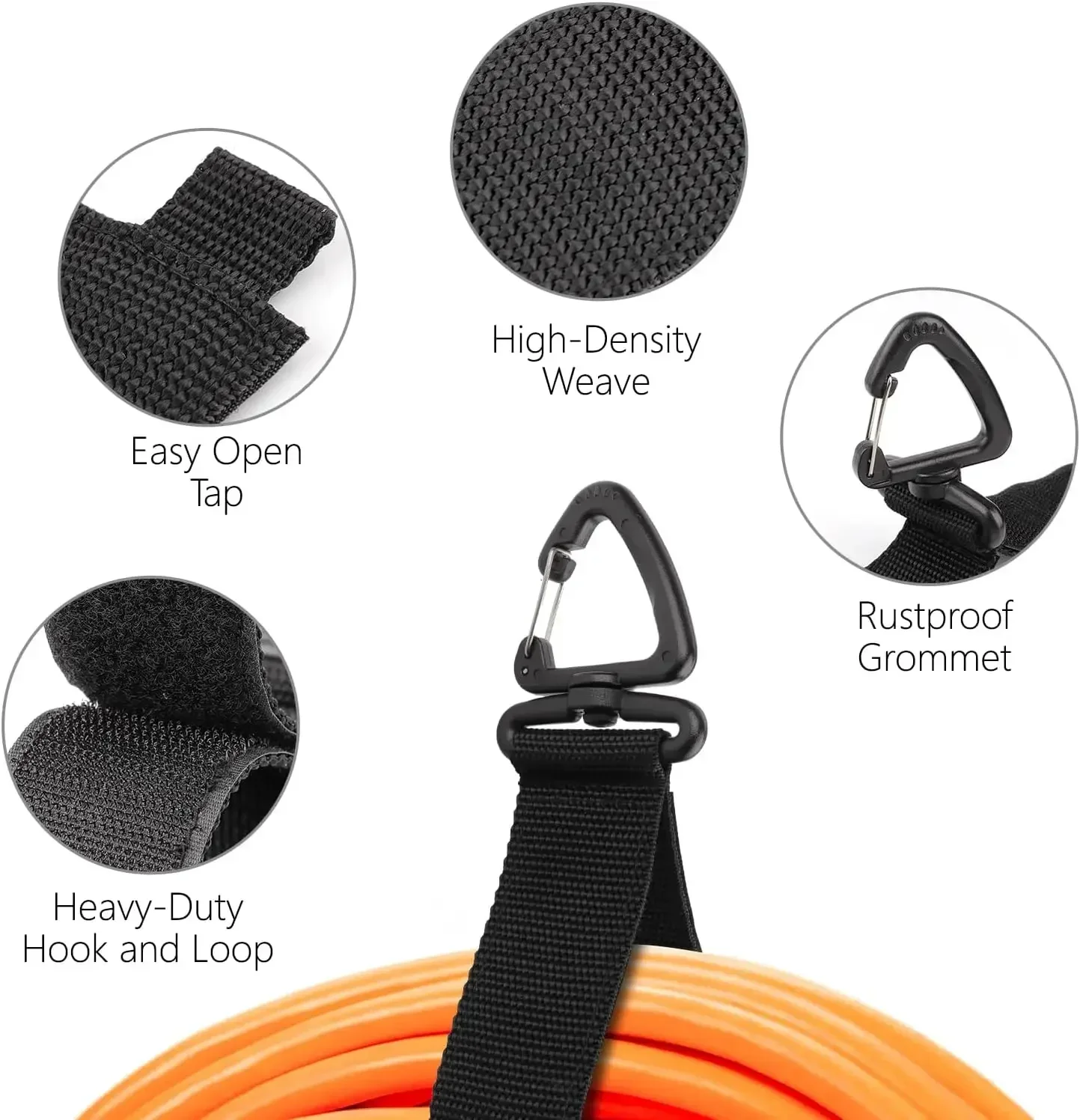 1/10PCS Cord Organizer Holder with Triangle Buckle Wire Manager Power Cord Management Nylon Heavy Cord Storage Straps for Cables