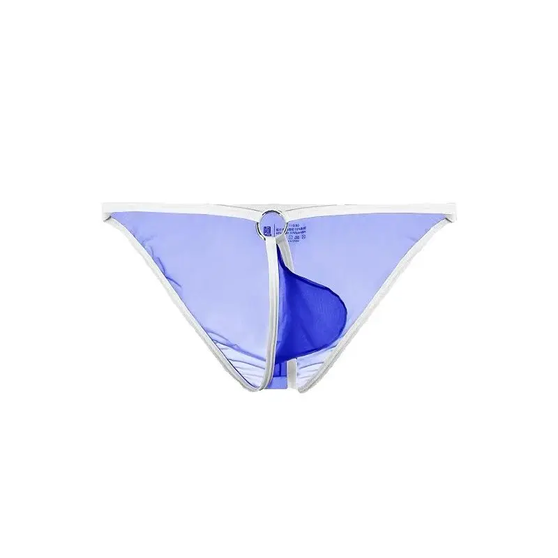 men's briefs low waisted ultra-thin ice silk 50g fully transparent personalized and tight fitting A886