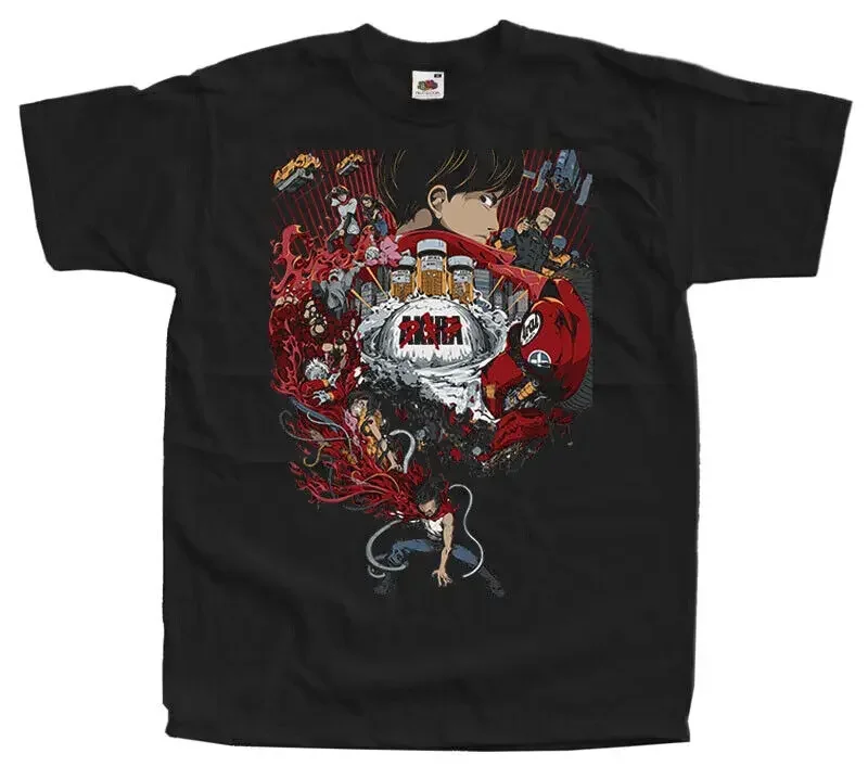 

AKIRA Japanese Manga T SHIRT TEE v4 Black All sizes S to 5XL