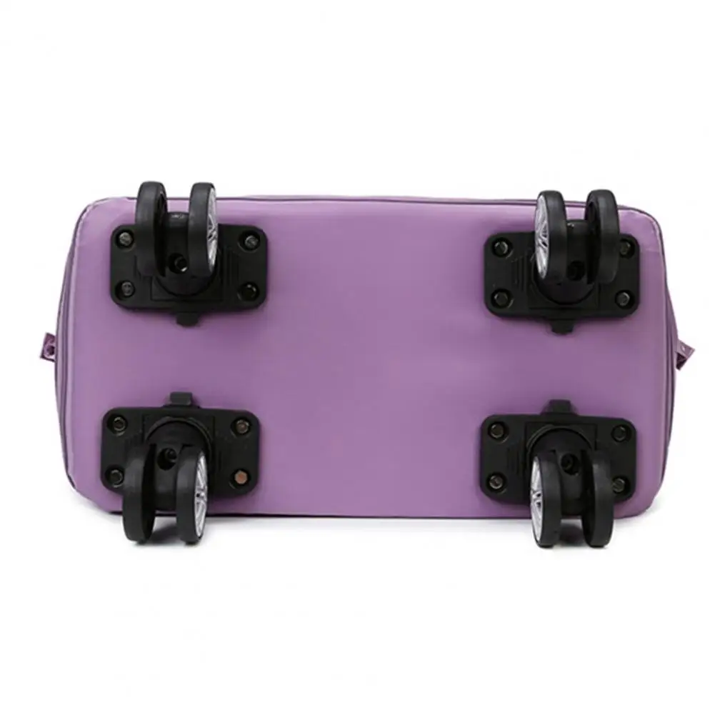 Wear-resistant Rolling Storage Bag Capacity Expandable Rolling Duffle Bag with Wheels Waterproof Suitcase for Travel Foldable