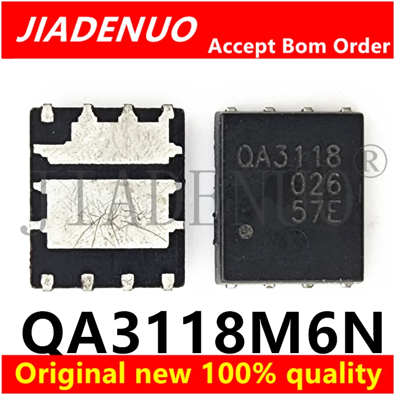 (5-10 sztuk) 100% oryginalny nowy QA3118M6N jedwabny druk QA3118 QFN8 podwójny kanał N 30V 63A 115A Chipset