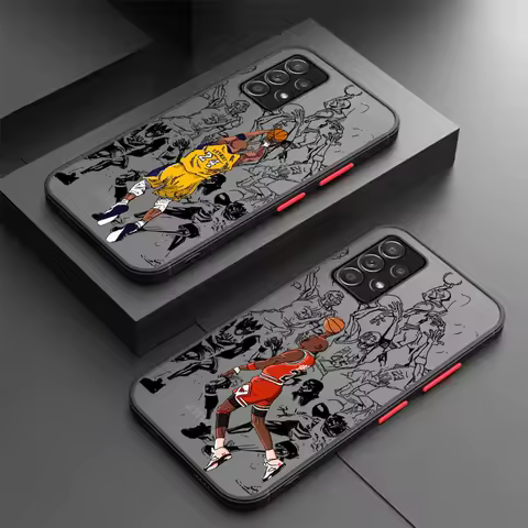 Cartoon Basketball Star Phone case for Samsung Galaxy A12 A13 A14 A15 A22 A23 A25 A24 A32 33 A34 A35 52 A53 A54 55 A72 A73 4G 5G