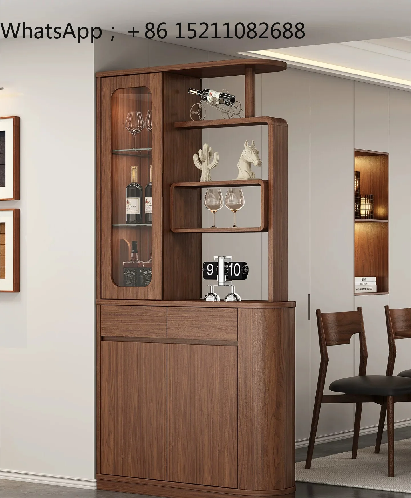 SCY home entrance front door, living room partition double-sided screen cabinet, entrance cabinet, sofa stopper cabinet