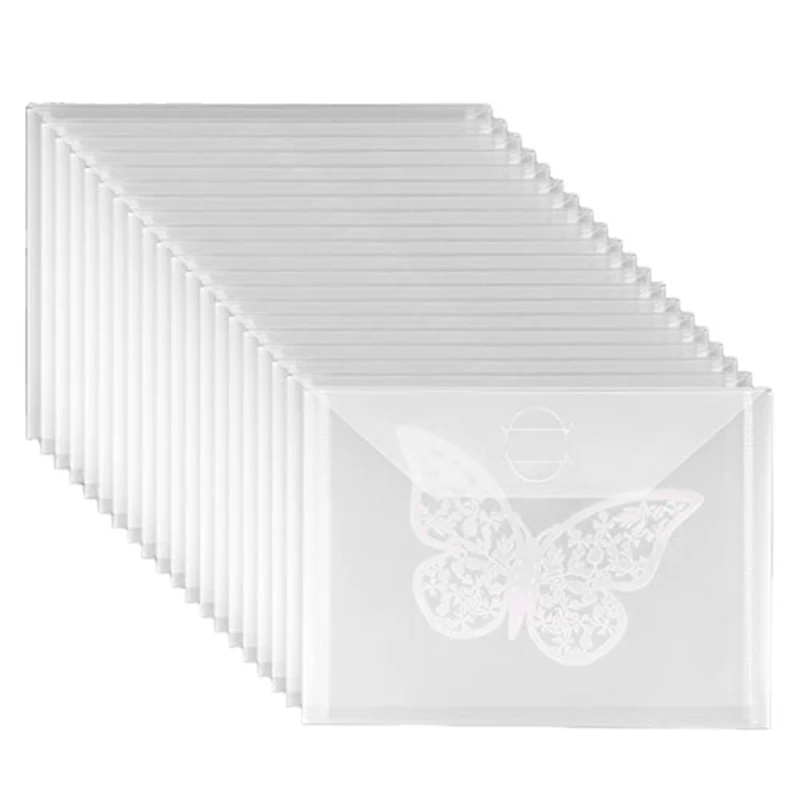 20Pcs Clear Stamp And Die Storage Bag, 5 X 7 Inch Stencil Storage For Diecuts Stencil Album Stamp Scrapbooking