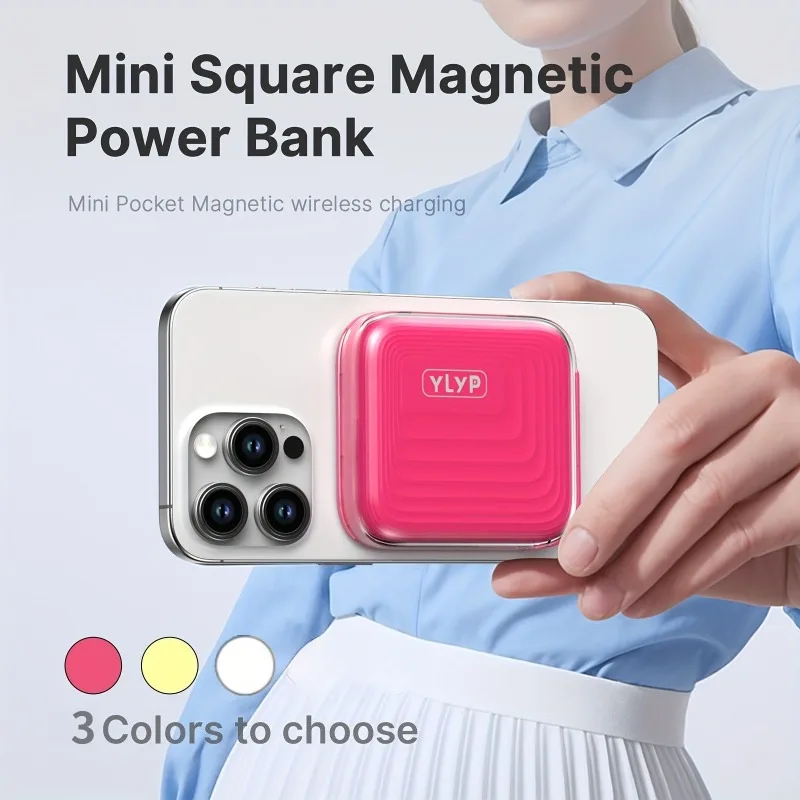 New 5000mAh Ultra-thin Magnetic Wireless Power Bank - 22.5W Wireless Fast Charging ,for IPhone 16/15/14/12 Series