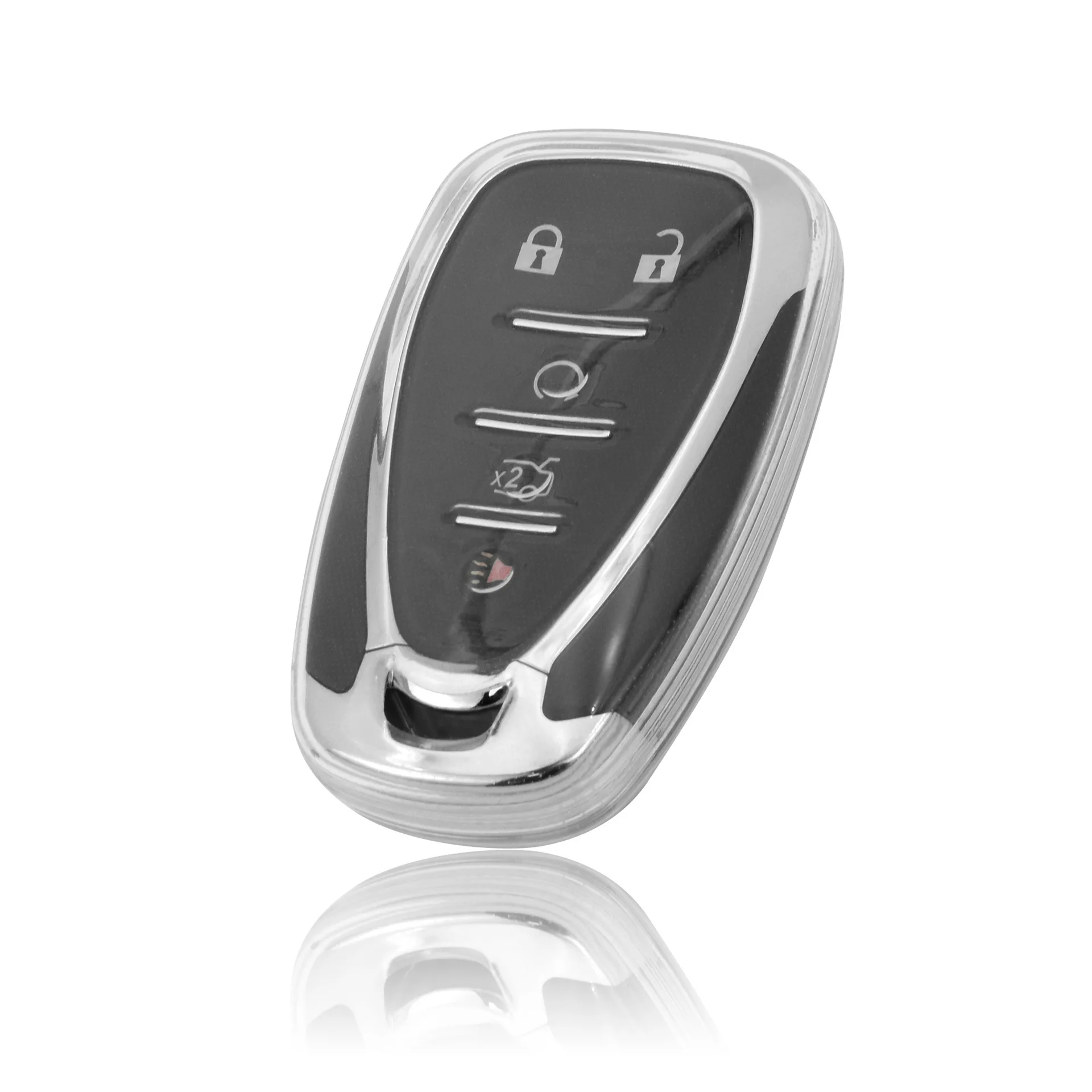 Transparente TPU-Schlüsselanhängerhülle passend für Chevy Blazer, Malibu XL, Camaro, Equinox 3/4/5-Tasten-Smartkey. – Detail 3