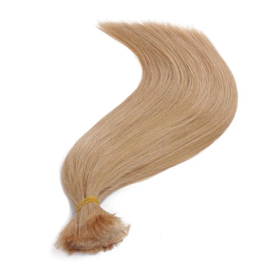 Straight Human Hair Bulk For Braiding No Weft Brown Vietnam Remy 100% Human Hair Extensions