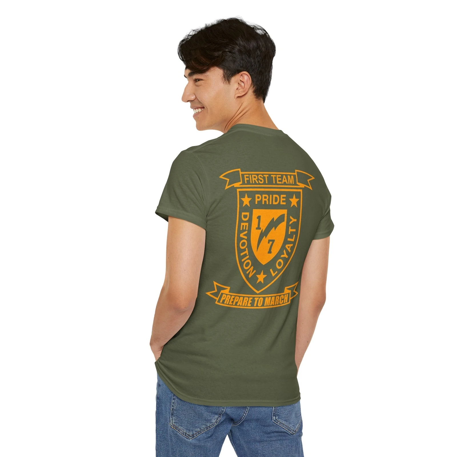 USMC 1st Battalion 7th Marine Regiment T-Shirt Short Sleeve Casual 100% Cotton Shirt
