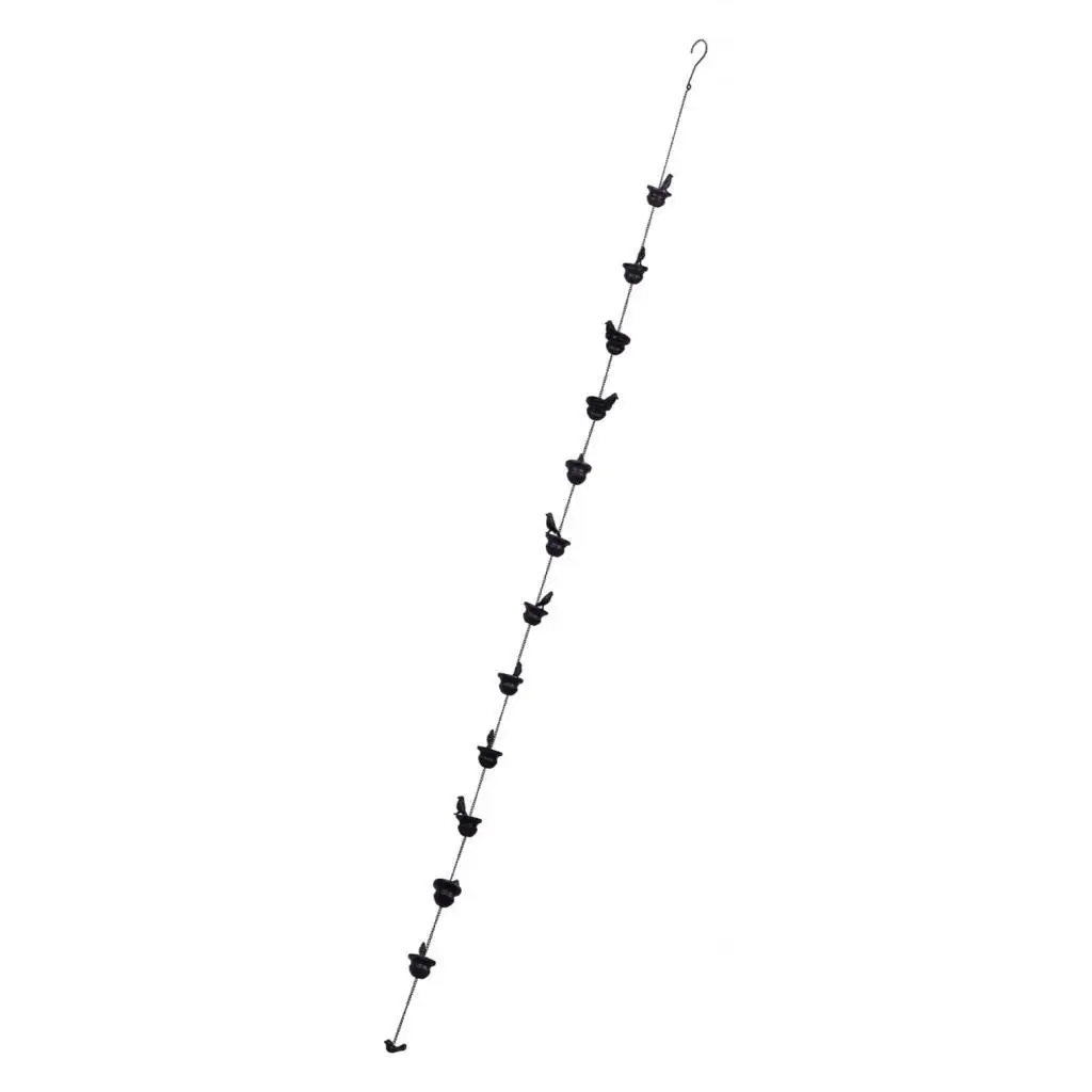 Rain Chain Roof Decoration Outdoor Decorative 12 Cups Durable Downspout Hanging Yard Rain Basin Rain Catchers for Gutter