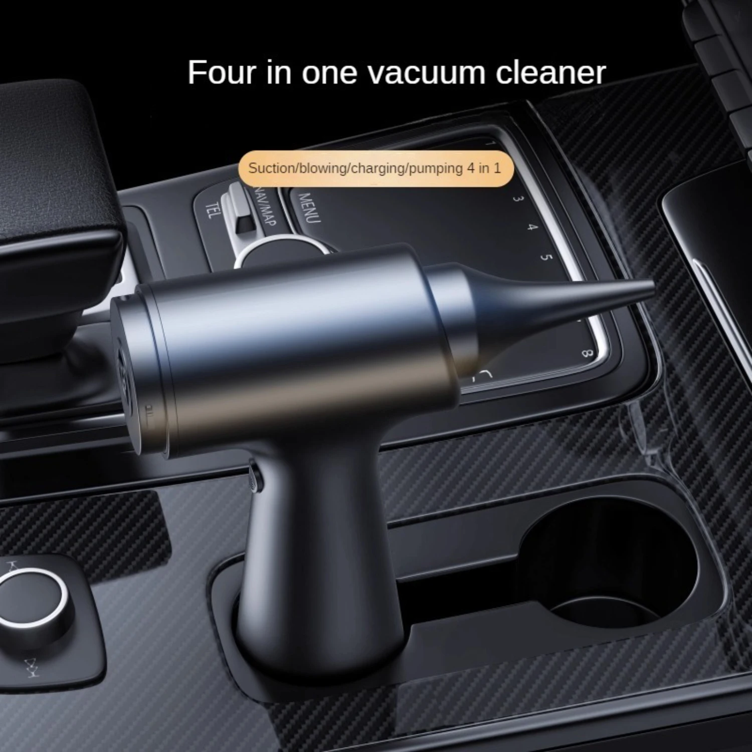 Compact and Powerful Mini Portable Household Car Cleaning Artifact Vacuum Cleaner - Effortlessly Blows Balloons, Ideal for Home 